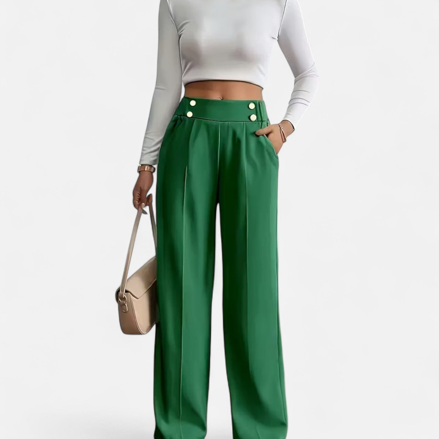 Dorevelle | Elegant French-Inspired Straight-Leg Office Pants