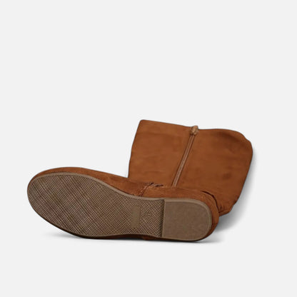 Dorevelle | Women’s Mid-Calf Pleated Ankle Boots