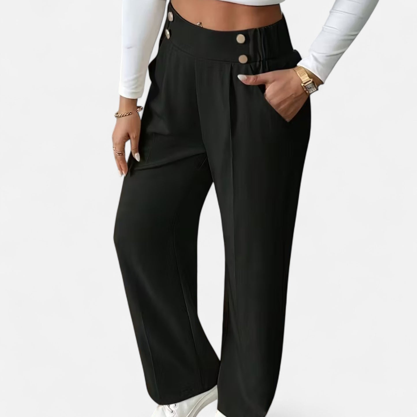 Dorevelle | Elegant French-Inspired Straight-Leg Office Pants