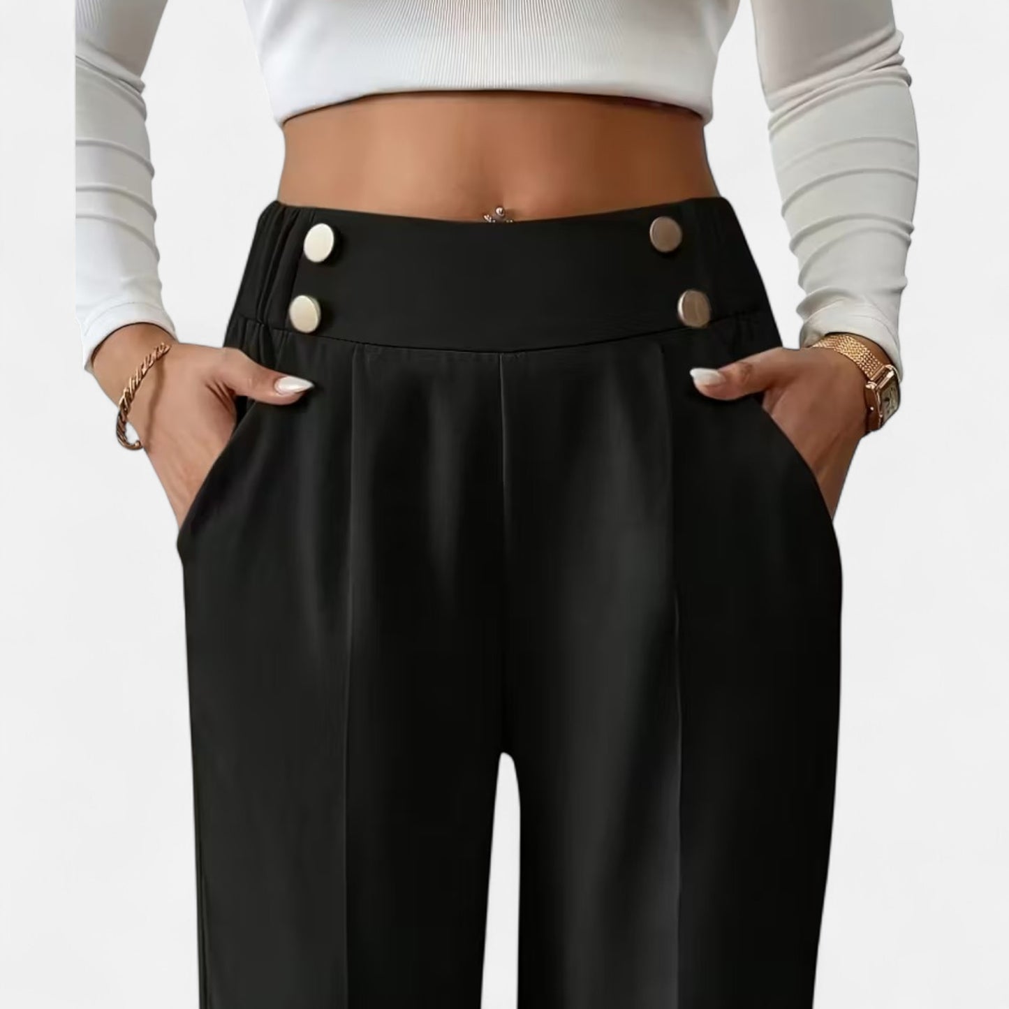 Dorevelle | Elegant French-Inspired Straight-Leg Office Pants
