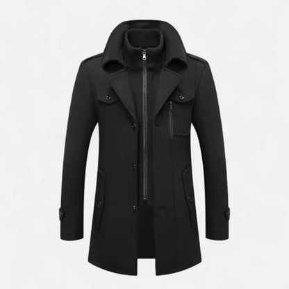 Dorevelle | Men’s Tweed Coat – Slim Heritage Elegance