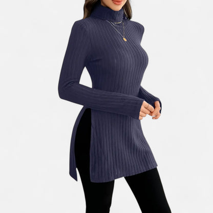 Dorevelle | Women’s Ribbed Sweater – Elegant High Neck Style