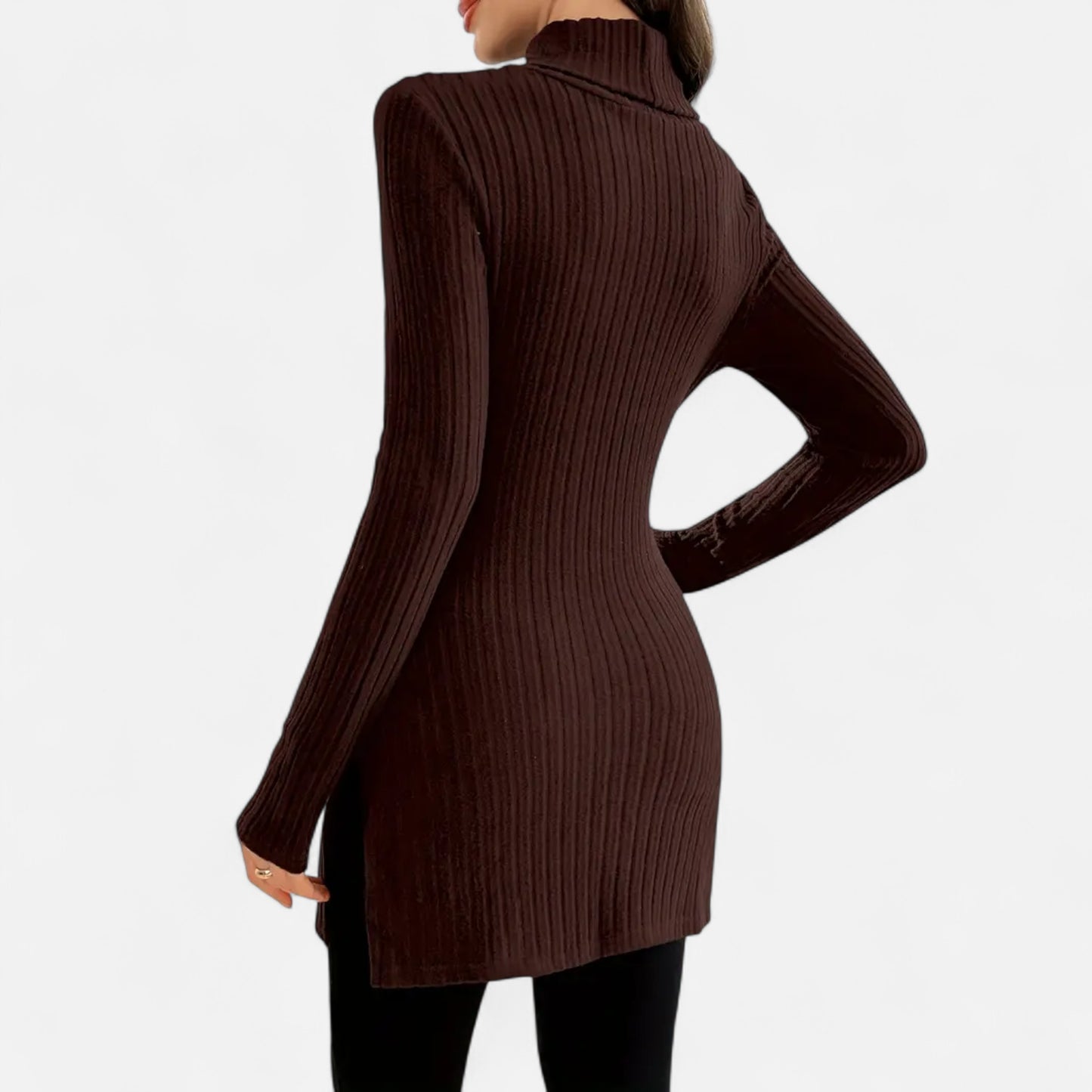 Dorevelle | Women’s Ribbed Sweater – Elegant High Neck Style