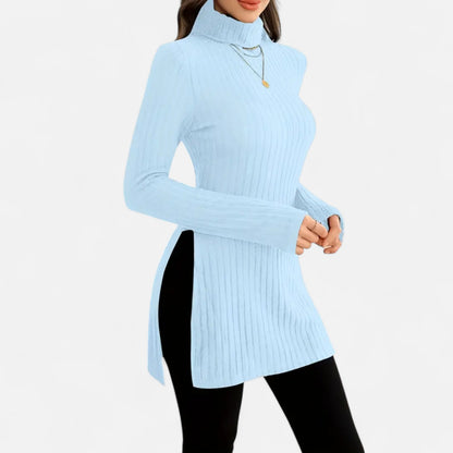 Dorevelle | Women’s Ribbed Sweater – Elegant High Neck Style