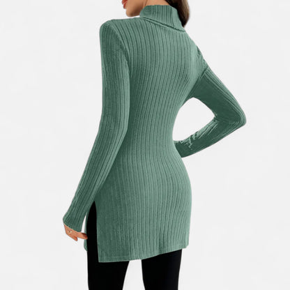 Dorevelle | Women’s Ribbed Sweater – Elegant High Neck Style