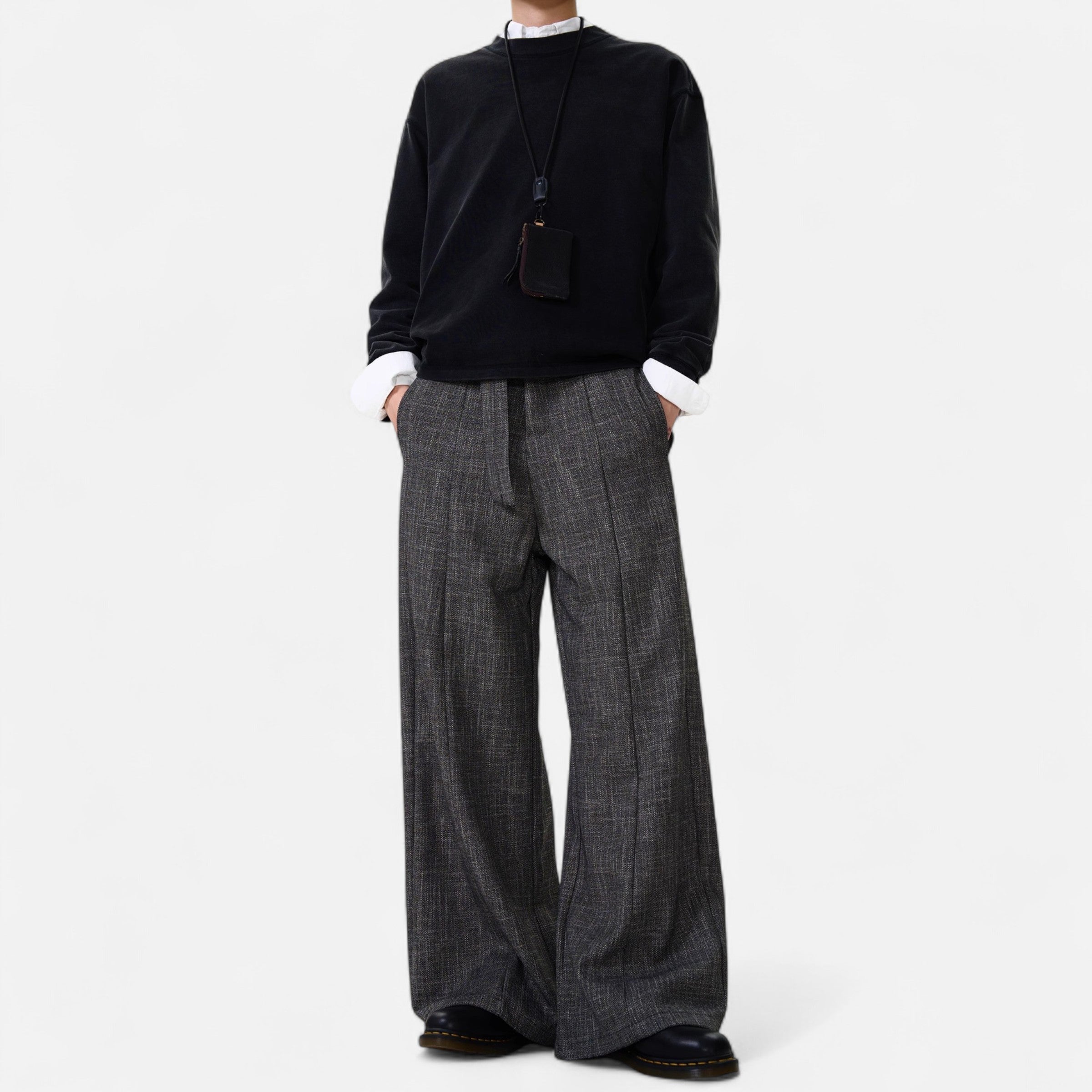 Men’s Classic Draped Trousers in Timeless Heritage Style