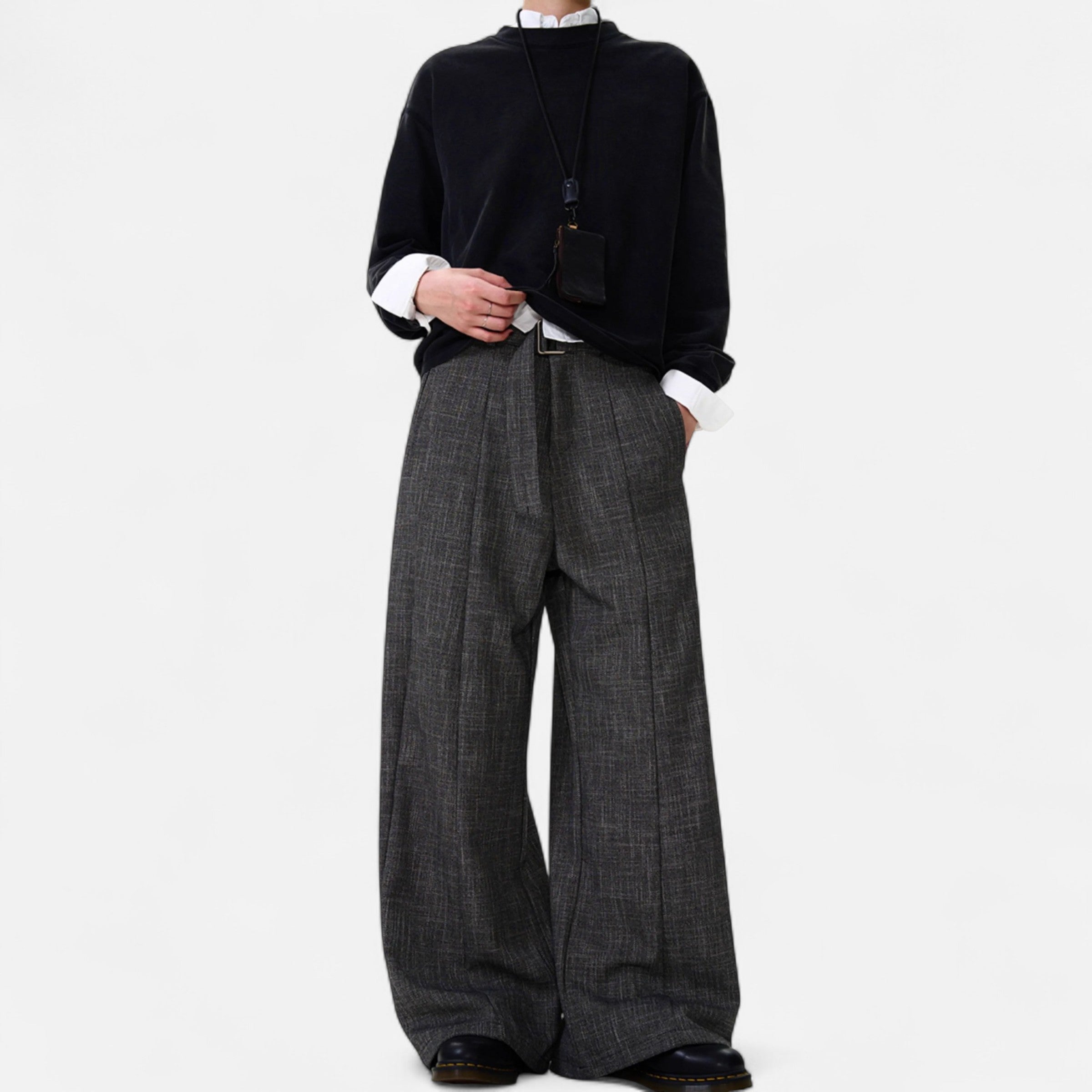 Men’s Classic Draped Trousers in Timeless Heritage Style