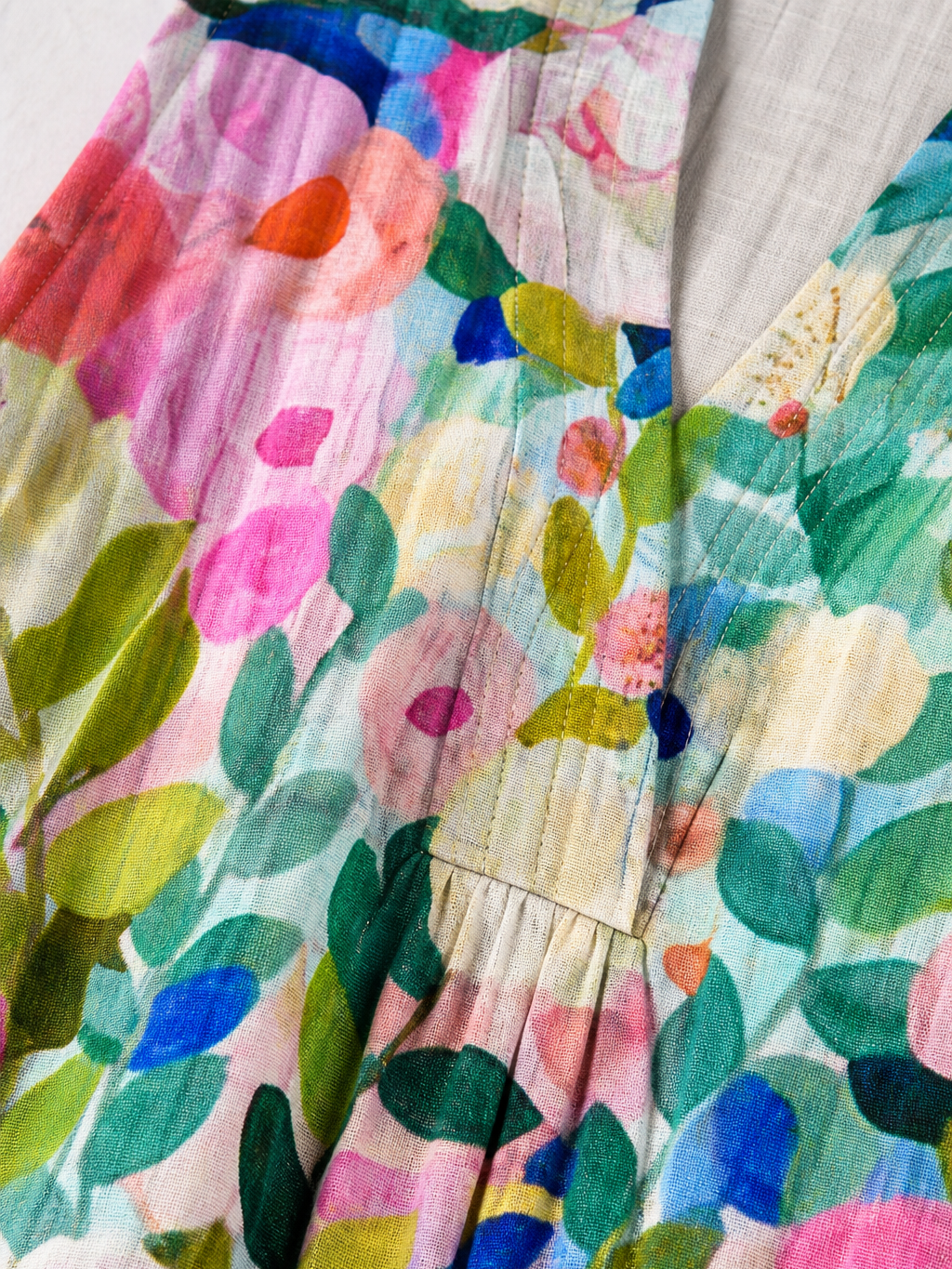 Women Multicolour Floral V-Neck Midi Dress