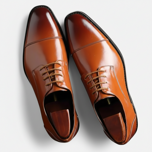 Dorevelle | Men’s Heritage Leather Oxford Shoes – Polished Timeless Elegance